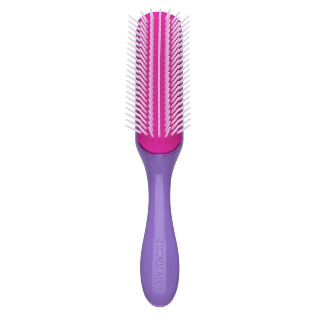 Denman D3, African Style Brush, 7 Row, Medium, Violet, 1 Piece