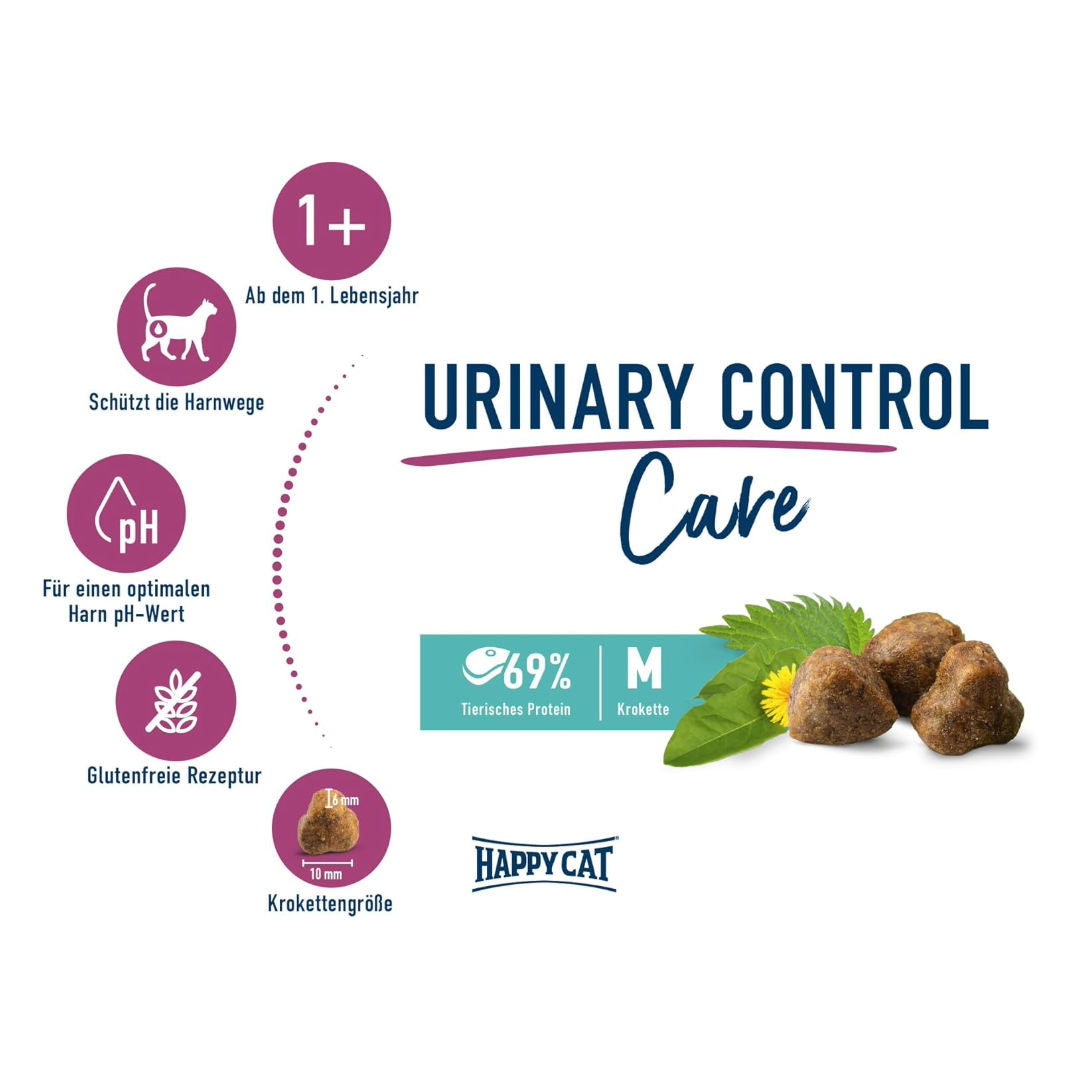 Happy Cat Care Urinary Control Dry Cat Food for Cats, 1+ Year Old