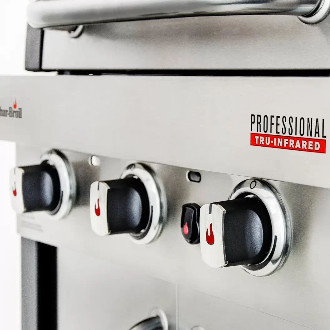 Char-Broil Professional PRO S 3 Gas Grill, Stainless Steel, TRU‑Infrared & Sear Burner, 140920