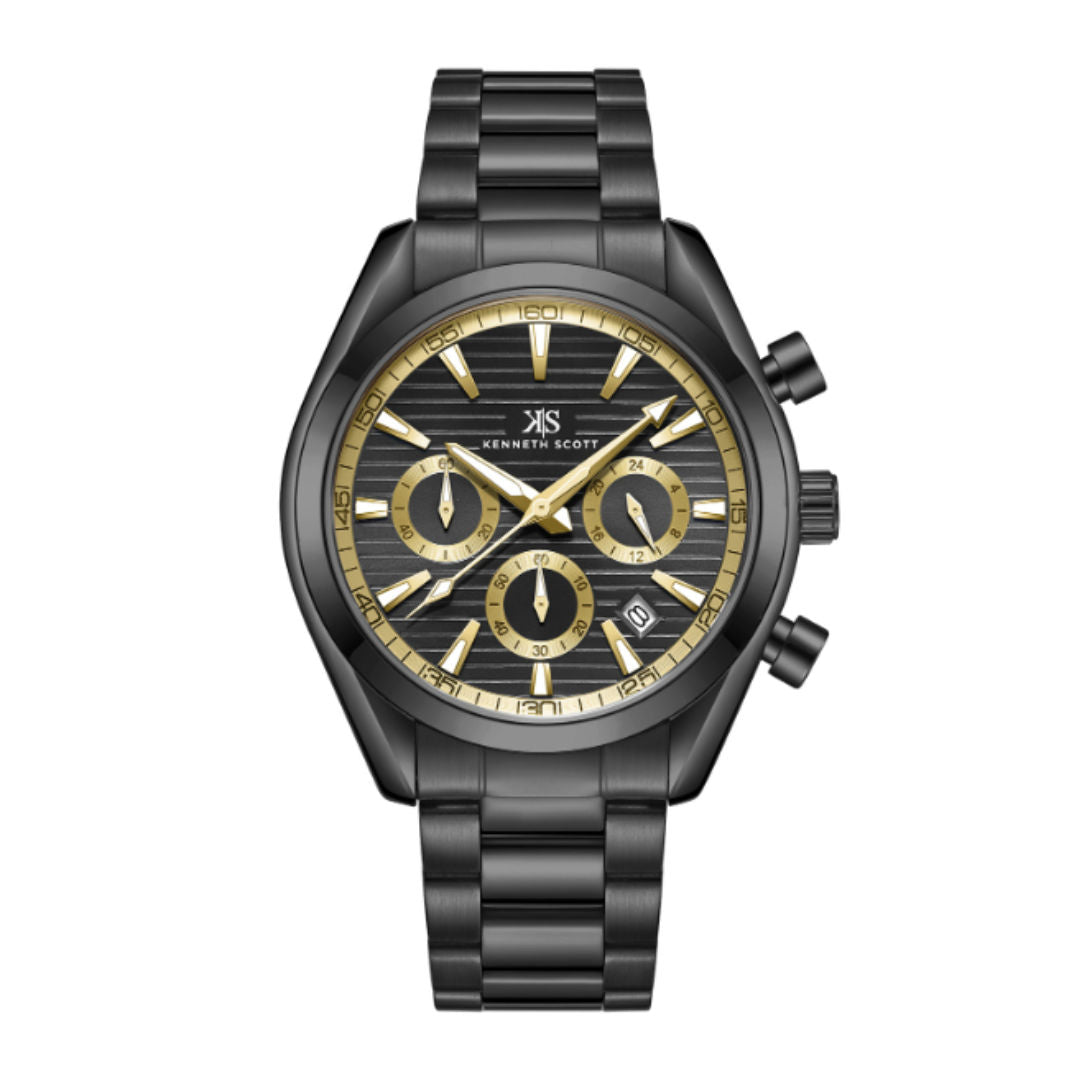 Kenneth Scott Men's Chrono And Multi Function Watch, K23150 Series