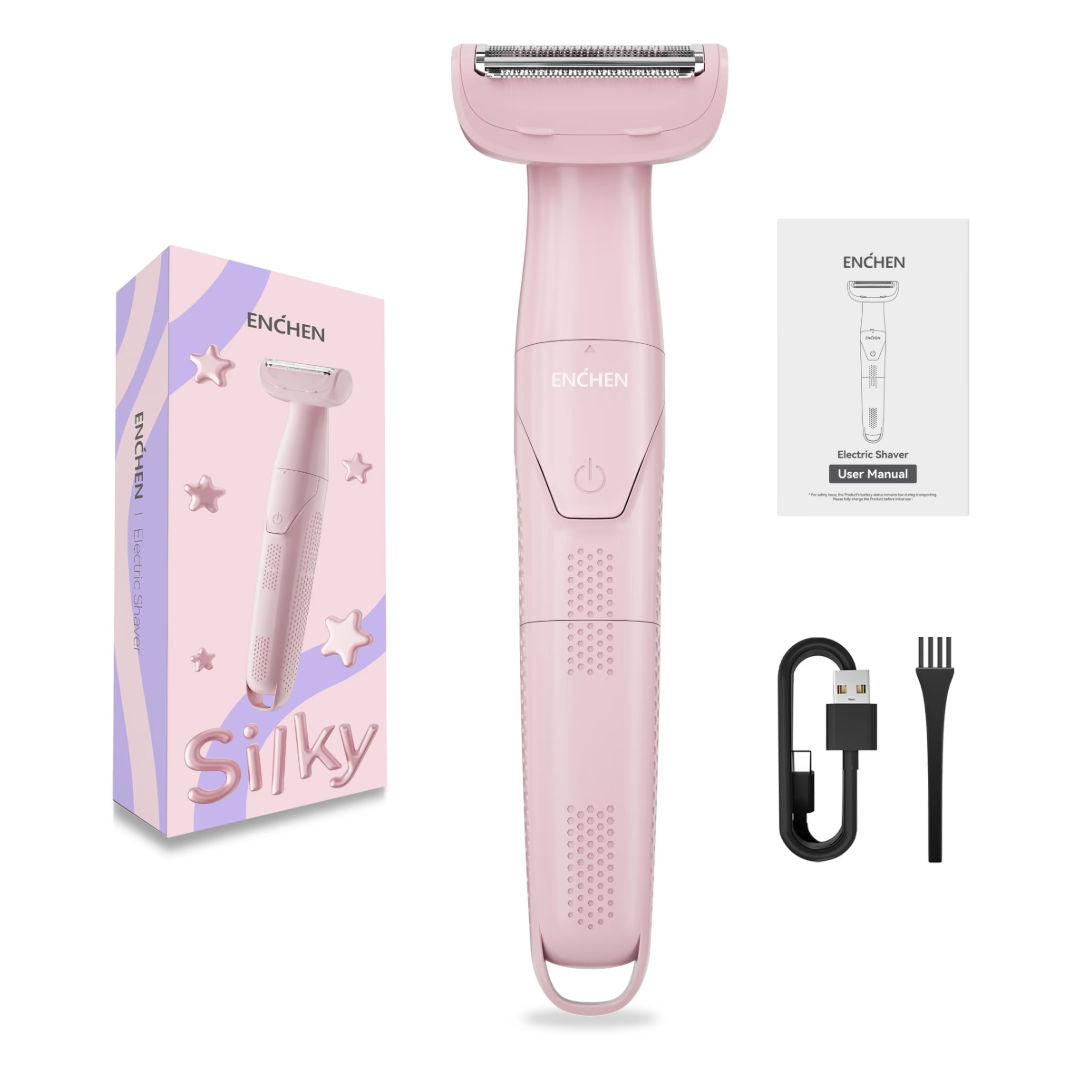 ENCHEN A2 Electric Shaver for Women, Stainless Steel Blades, IPX7 Waterproof, USB Type-C Rechargeable