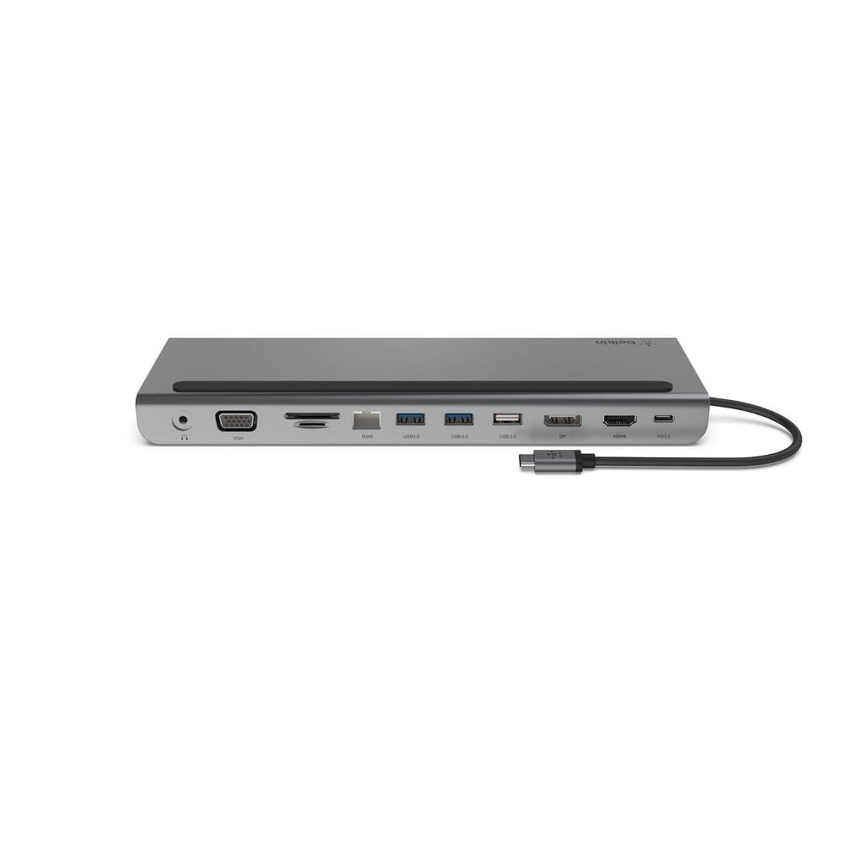 Belkin Connect USB-C 11 in 1 Multiport Dock, Grey