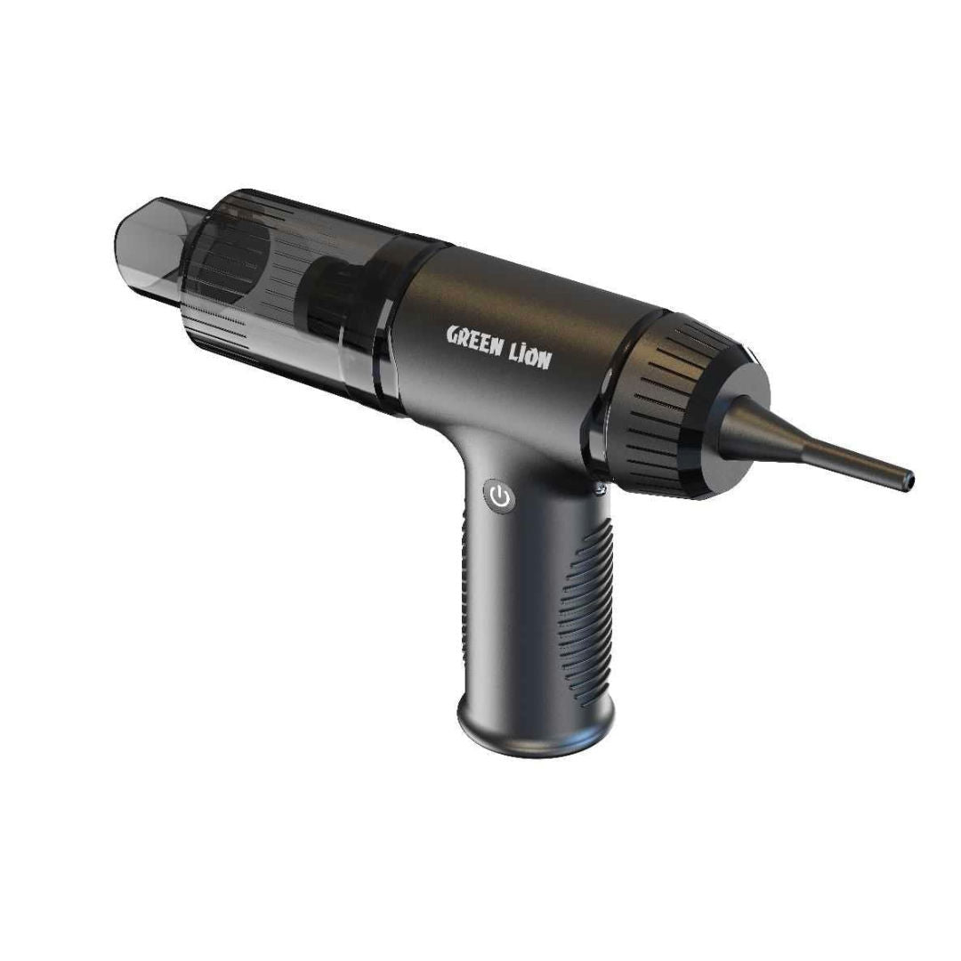 Green Lion 2 in 1 Wireless Vacuum Cleaner & Dust Blower 55W, Cordless Portable Handheld Cleaner, Black