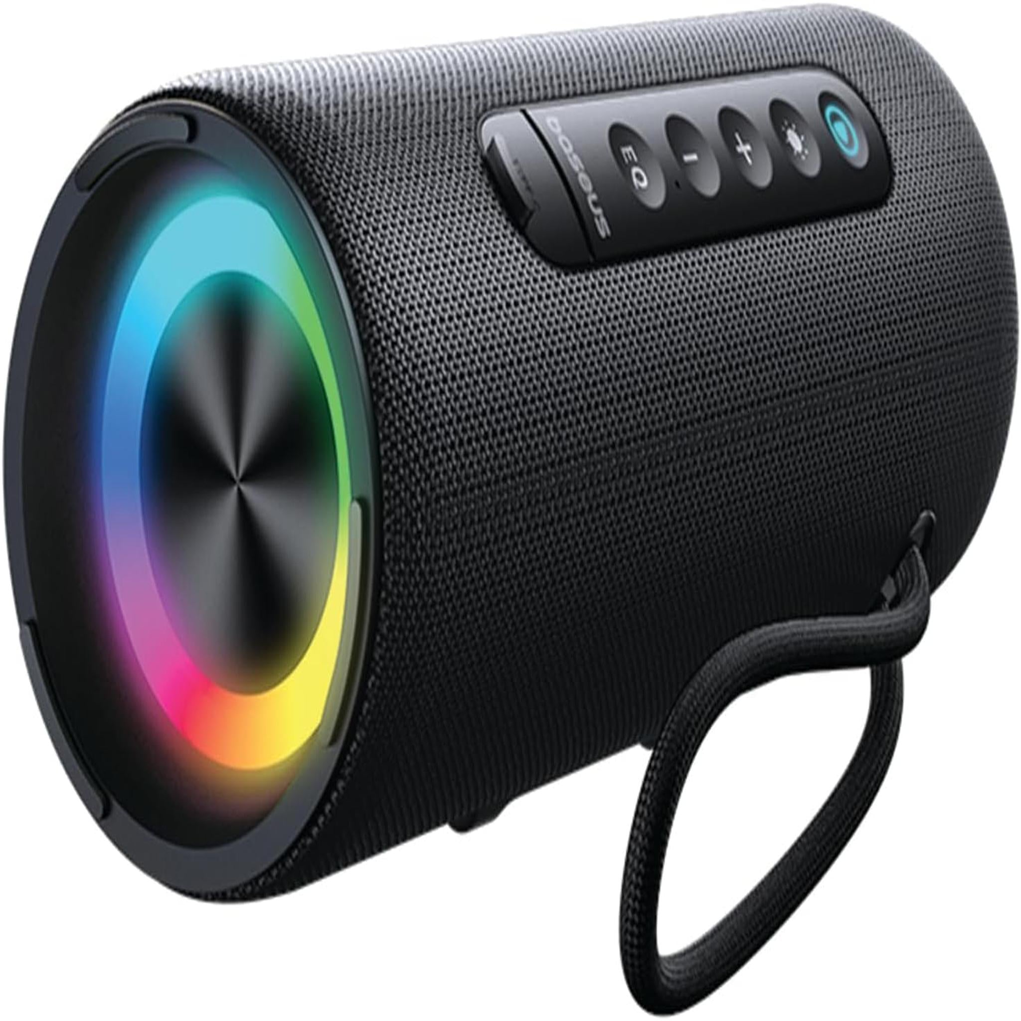 Baseus AeQur VO20 Portable Bluetooth 5.3 Speaker, Black, 15W Quad-Driver, IPX5 Waterproof, 15H Playtime