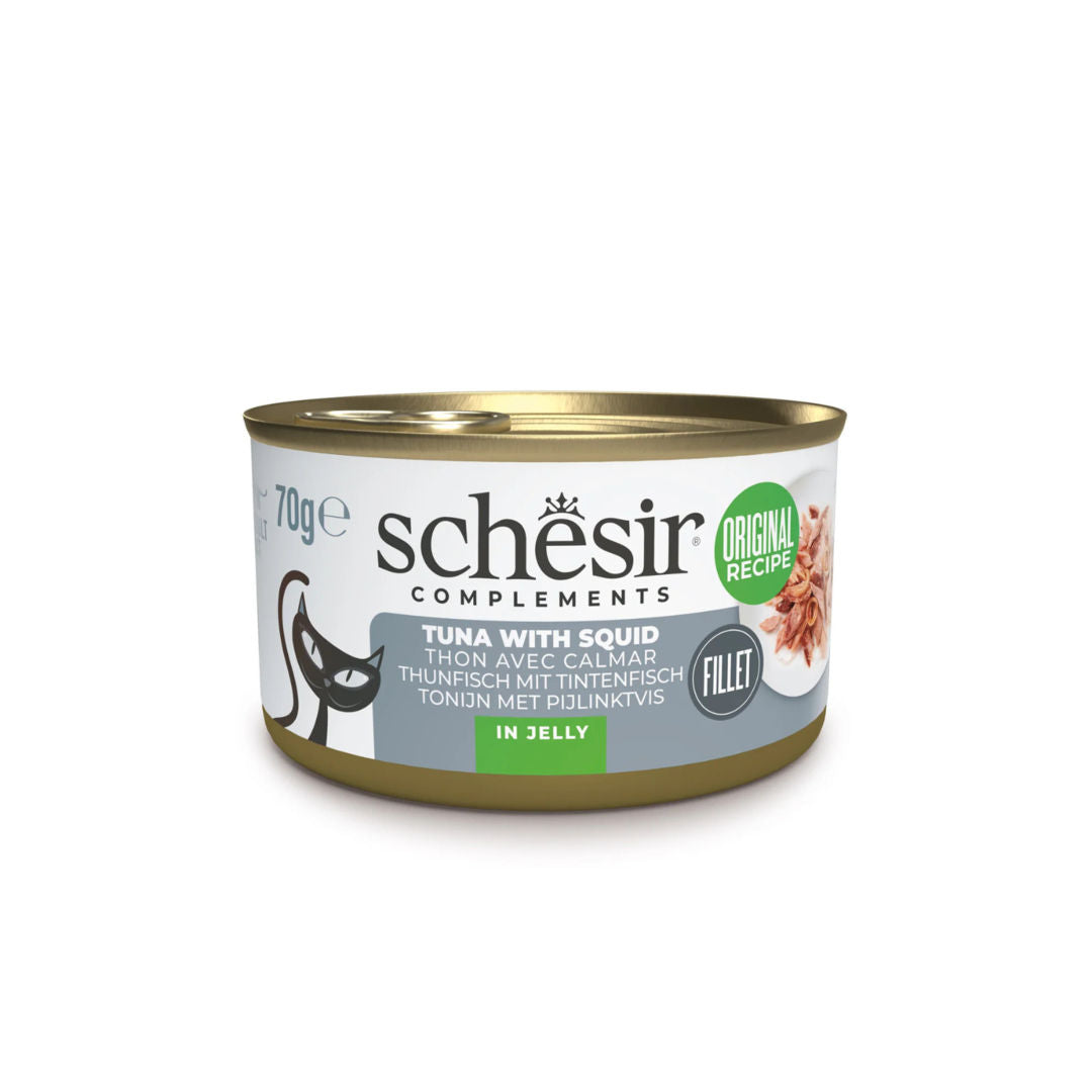 Schesir Perfect Nutrition Complements Cat Wet Food in Jelly Can, 70g