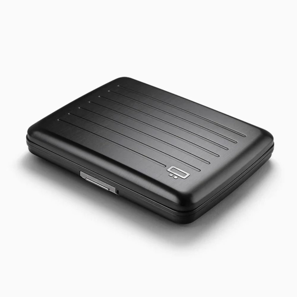 Ogon Aluminum Wallet Large Case V2, Opium Black