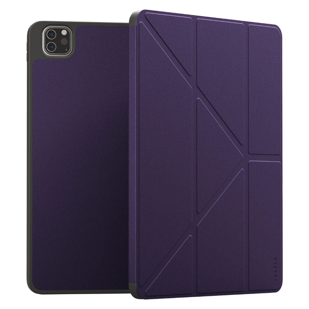 Levelo Elegante Hybrid Leather Magnetic Case for Apple iPad series, Shockproof