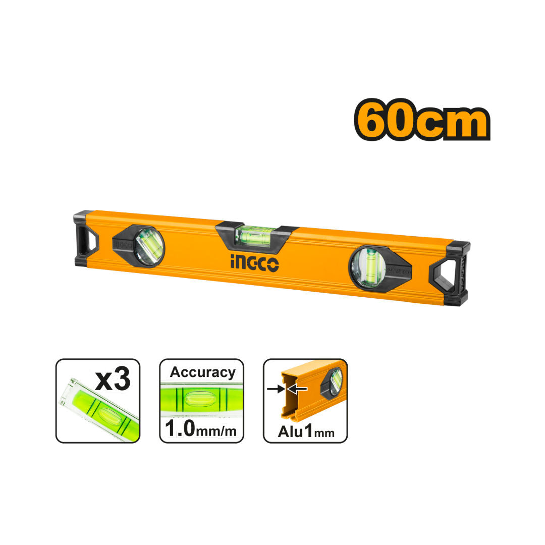 INGCO Spirit Level,  Aluminum, 1mm