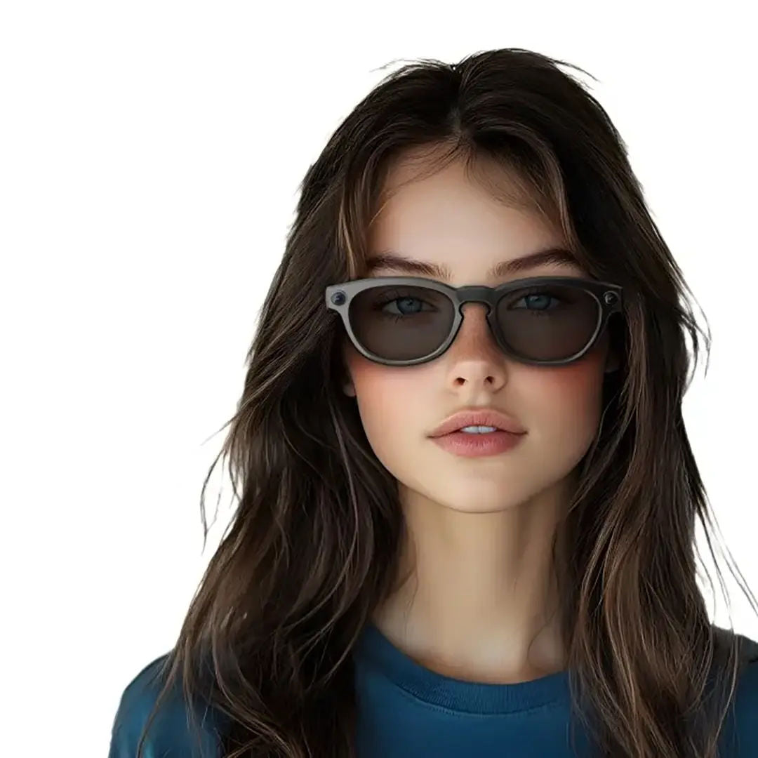 Powerology Lovanni Ai Smart Glasses, 10H Battery, Black