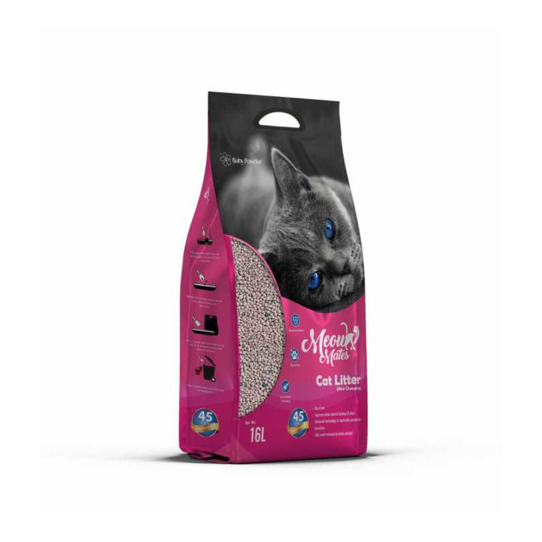 Meow Mates Bentonite Cat Litter, 16L/10kg