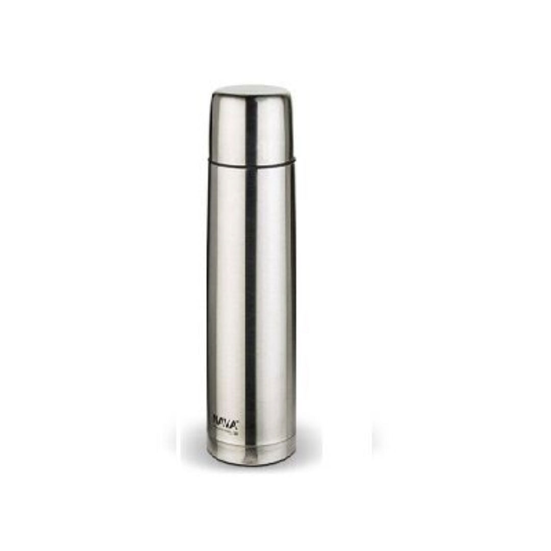 NAVA Stainless Steel Vacuum Flask Acer with Stopper and Cover Cup, 1000ml