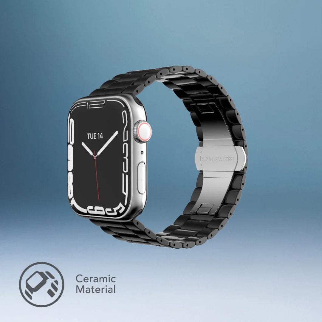 Levelo Enigma Ceramic Watch Strap For Apple Watch, 38/40/41mm