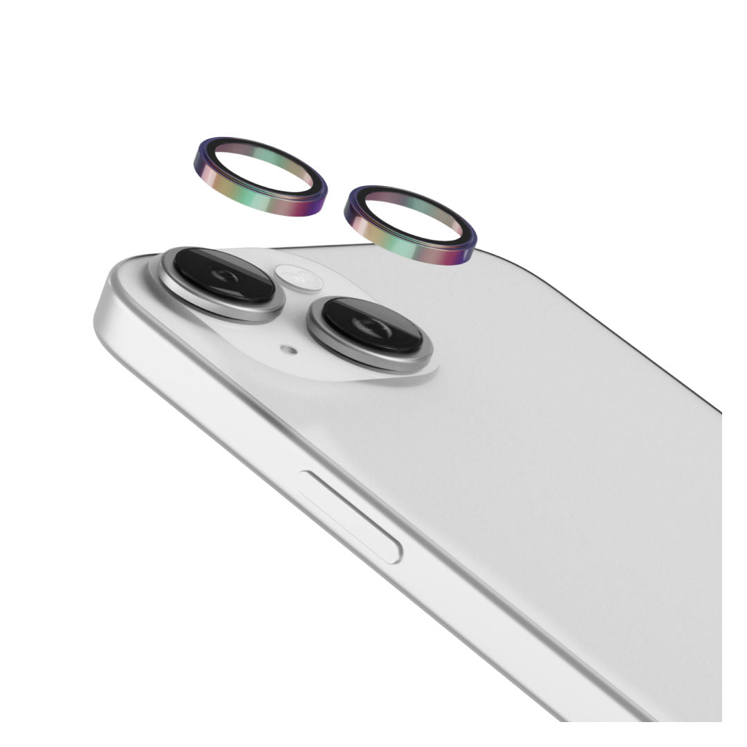 Levelo Lucent Duo 9H Hardness Camera Lens Protector For iPhone 15 & 15 Plus, 2 Piece