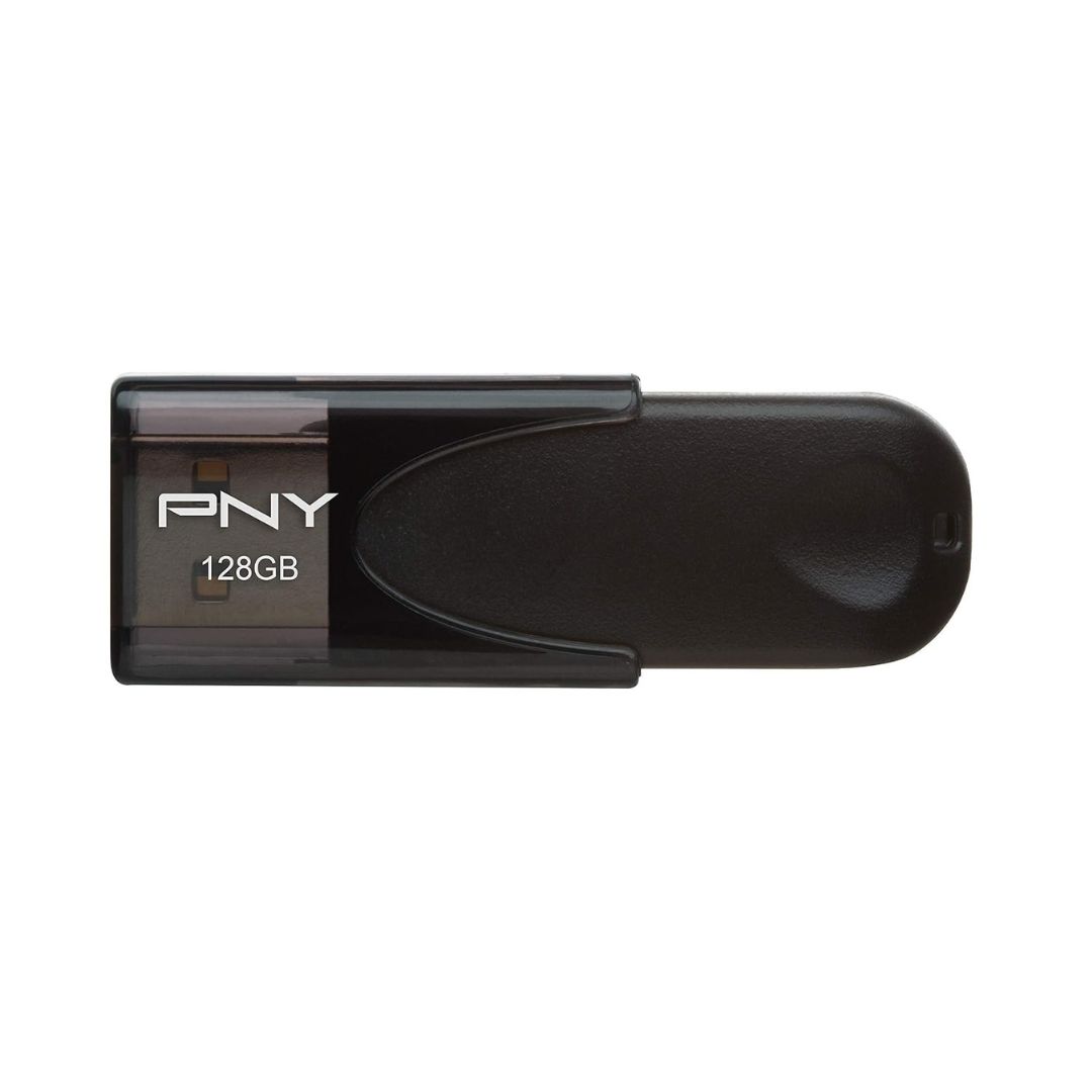 PNY Attach 4 128GB USB 2.0 Flash Drive, Black