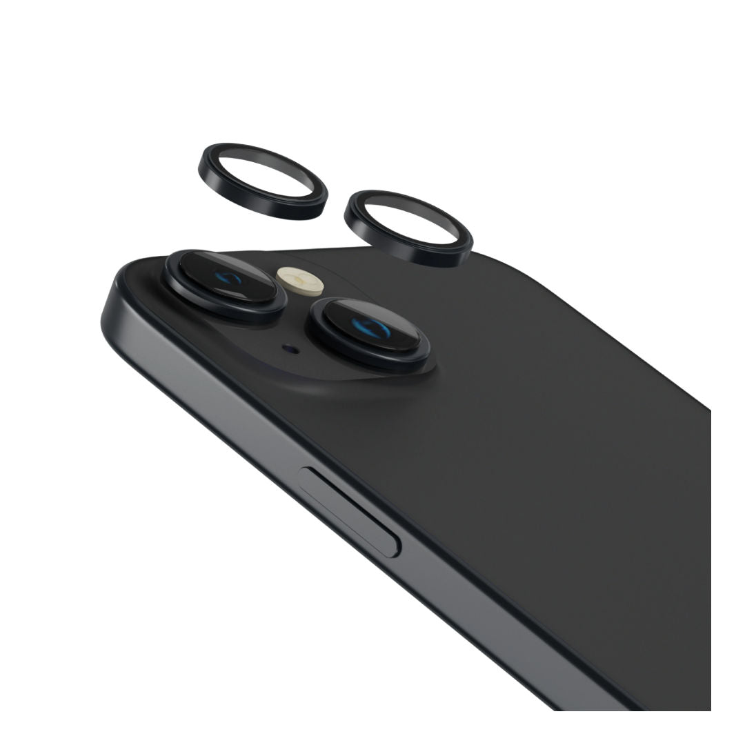 Levelo Lucent Duo 9H Hardness Camera Lens Protector For iPhone 15 & 15 Plus, 2 Piece