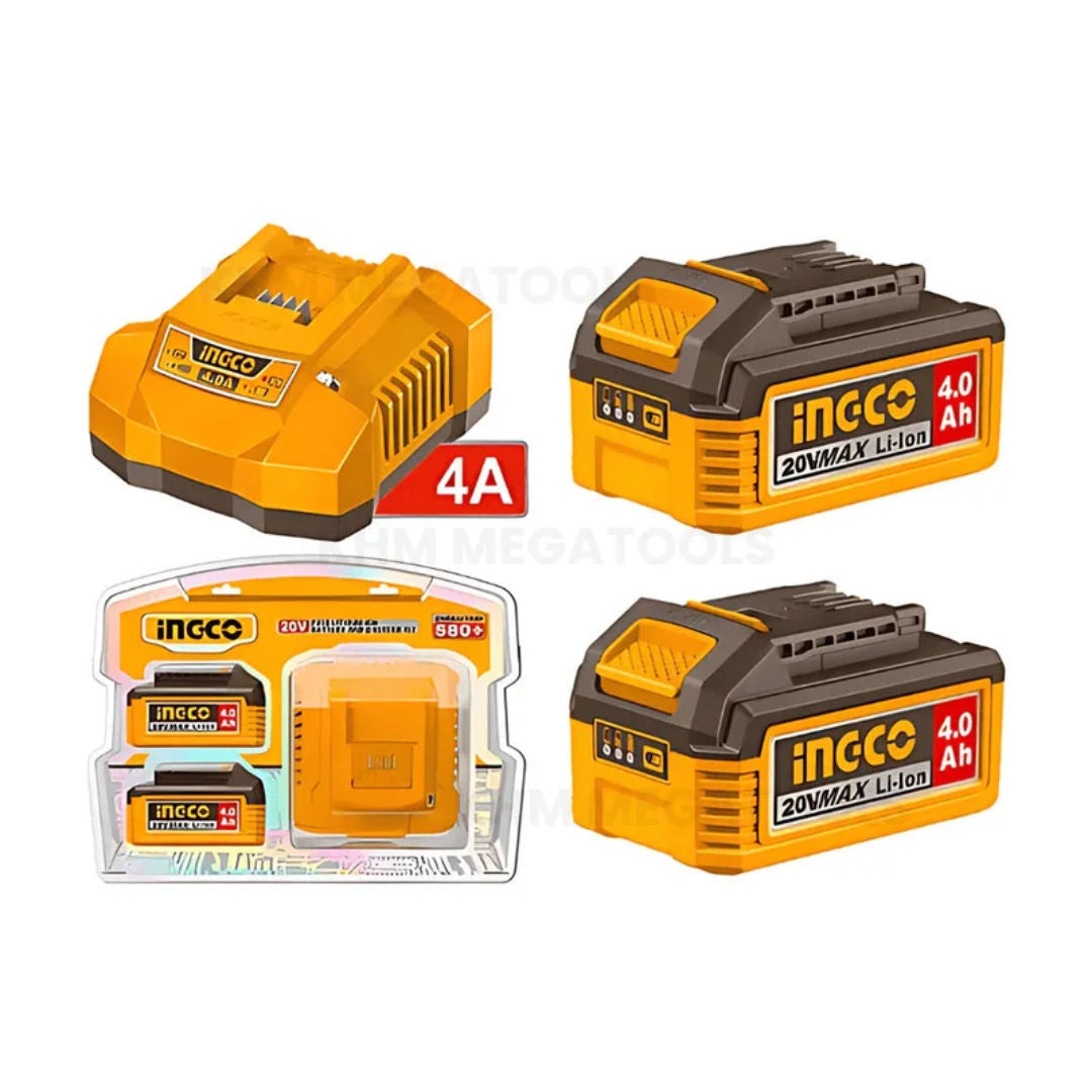 INGCO Lithium-ion Battery and Charger Kit