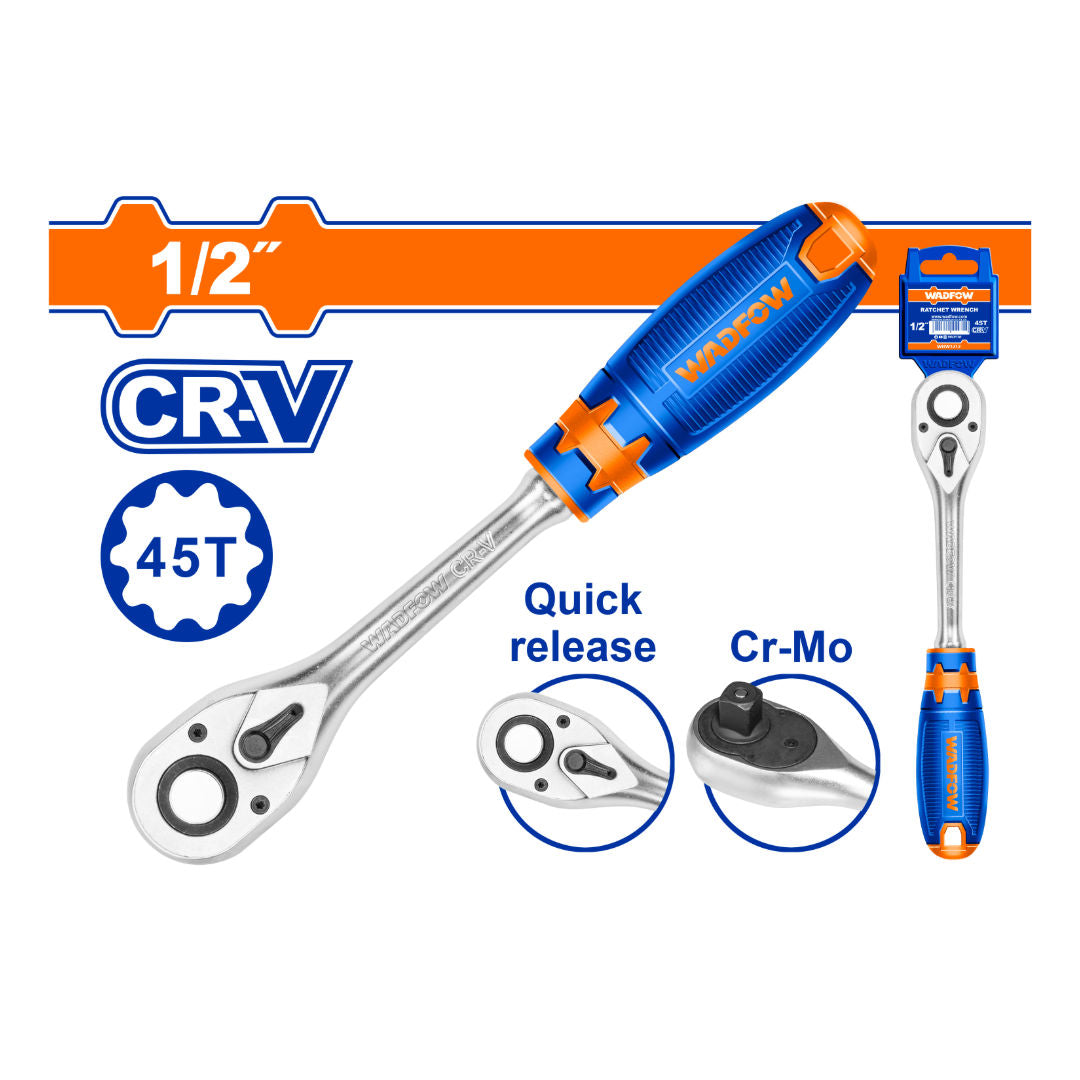 WADFOW 1/2" Ratchet Wrench