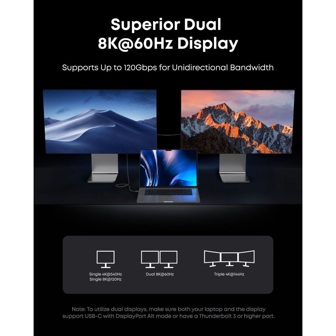 كابل Anker Prime Thunderbolt 5 USB-C لشحن الأجهزة المحمولة، 80 جيجابت في الثانية، 240 واط