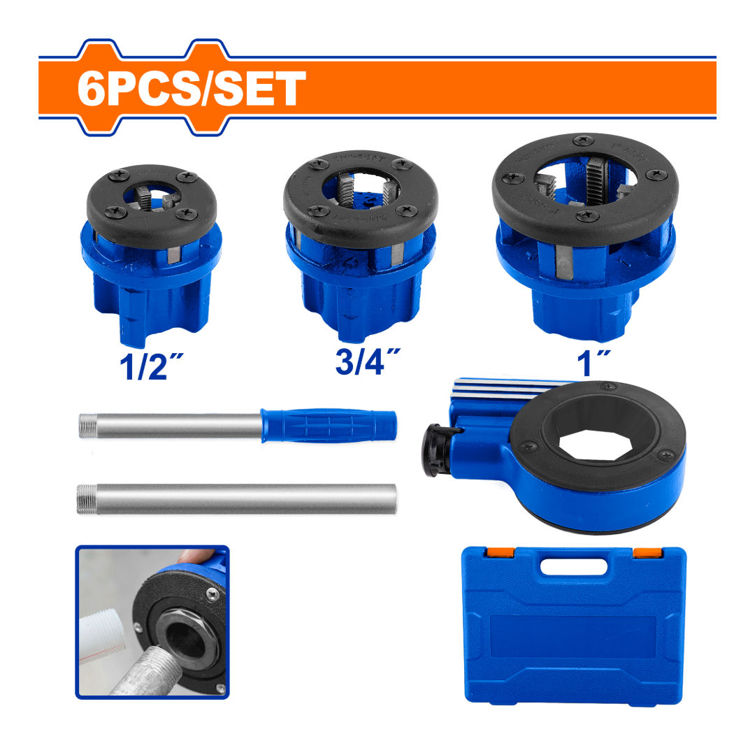 WADFOW Pipe Threading Kit, 6 pieces set