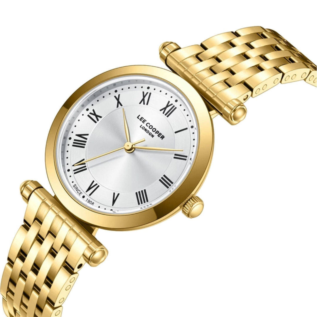 Lee Cooper Women's Analog Metal Strap Watch, LC08290 Series