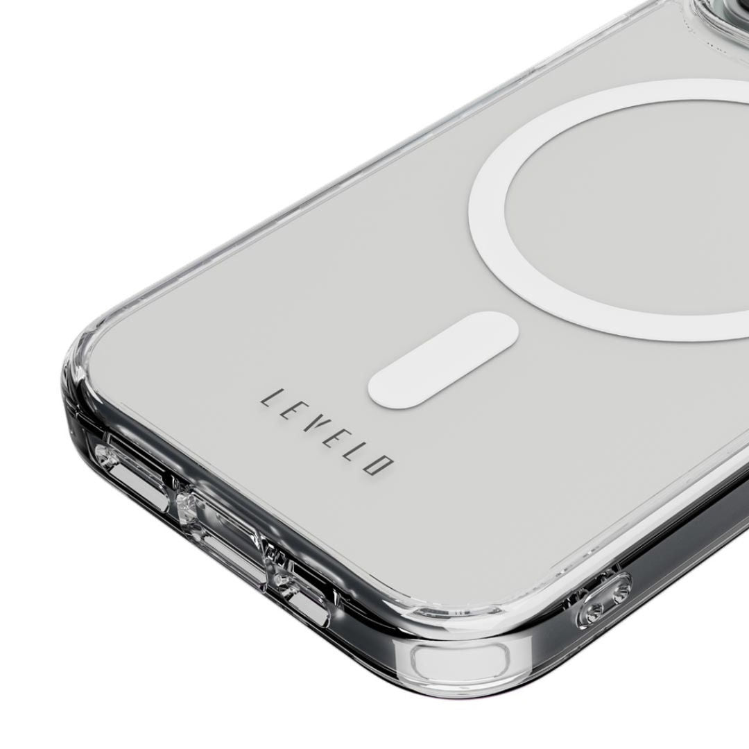 Levelo Clara 3H Anti-Scratch MagSafe Clear Case For iPhone 15 Series