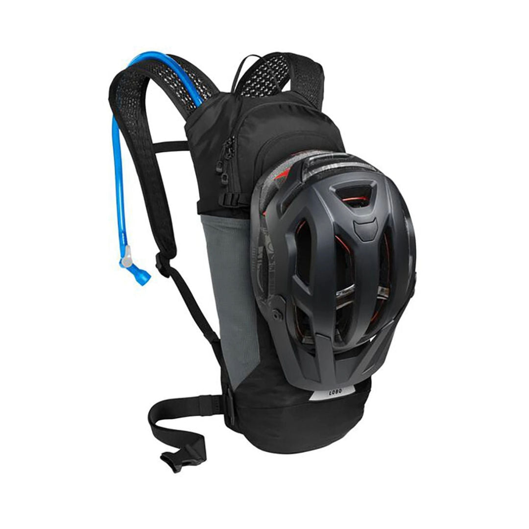 حقيبة الظهر الخفيفة الوزن Camelbak Lobo™ 9 المزودة بنظام ترطيب، باللون الأسود، مخصصة لركوب الدراجات والمشي لمسافات طويلة، سعة 70 أونصة