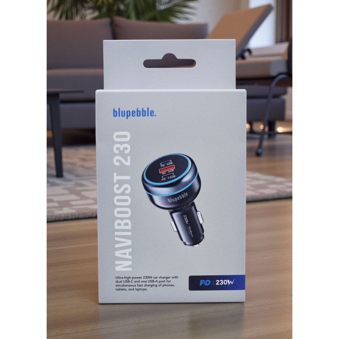 Blupebble Naviboost Pd 230W Car Charger Gray