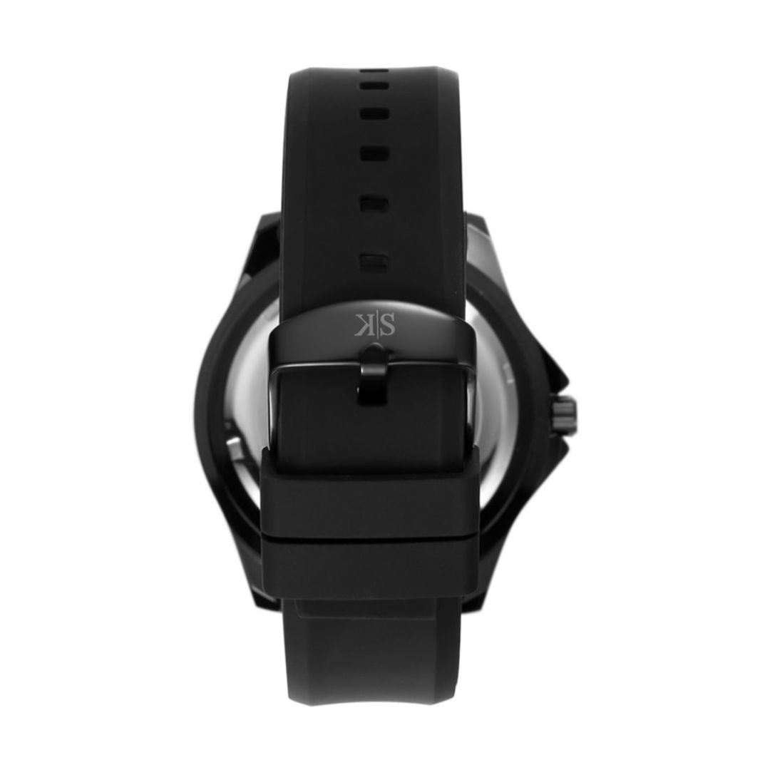 Kenneth Scott Men’s Quartz Analog Watch with Silicone or Stainless Strap, K22009 Series