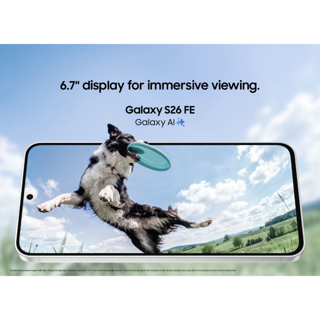 Samsung Galaxy S26 FE 5G 6.7" FHD+ Dynamic AMOLED 2X Display Smartphone, 8GB RAM