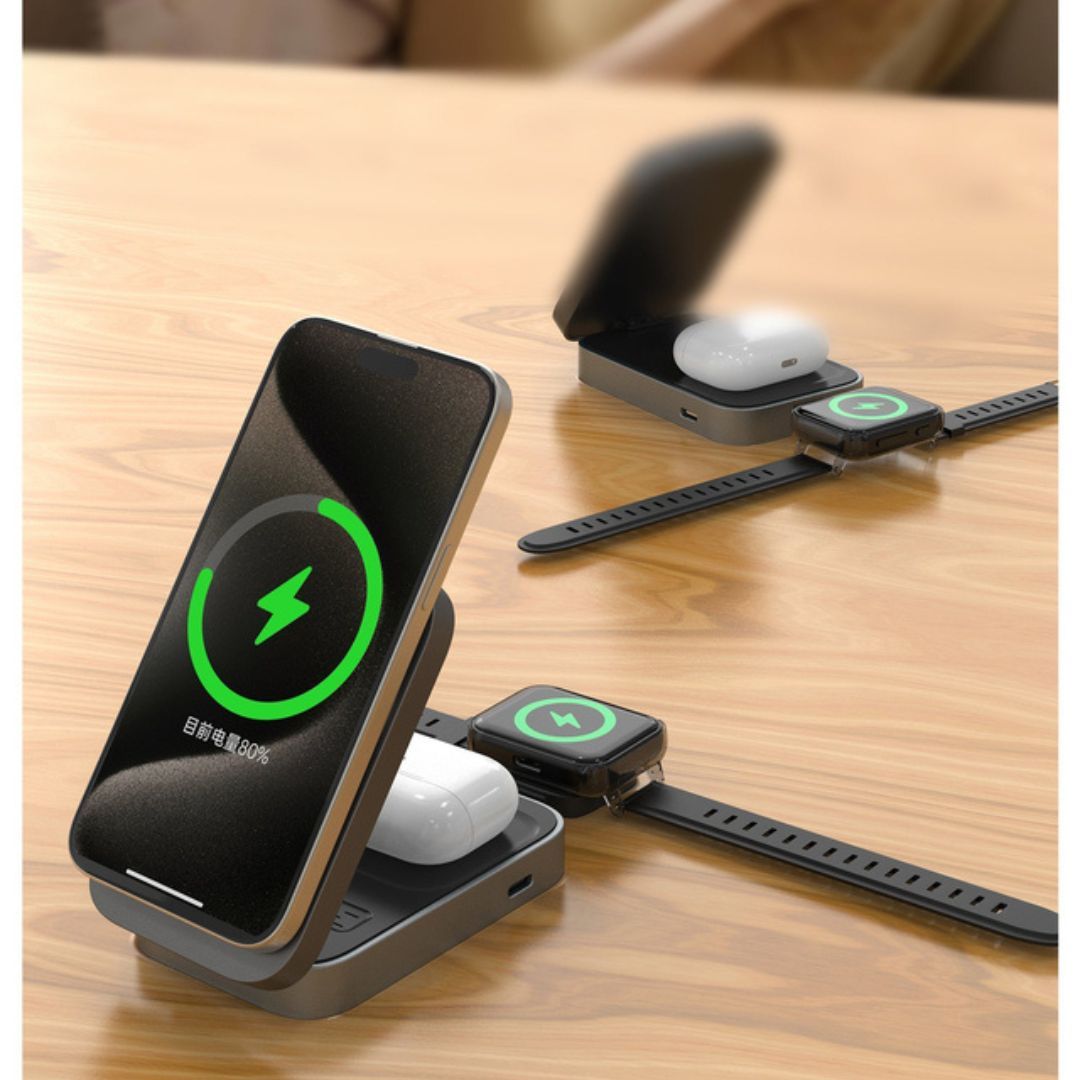 DUDAO A11MAX 3in1 15W Wireless Charger, Black