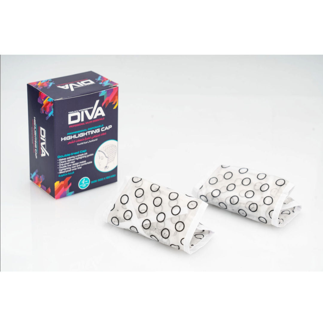 Diva Disposable Highlighting Cap, 1x4 Pieces
