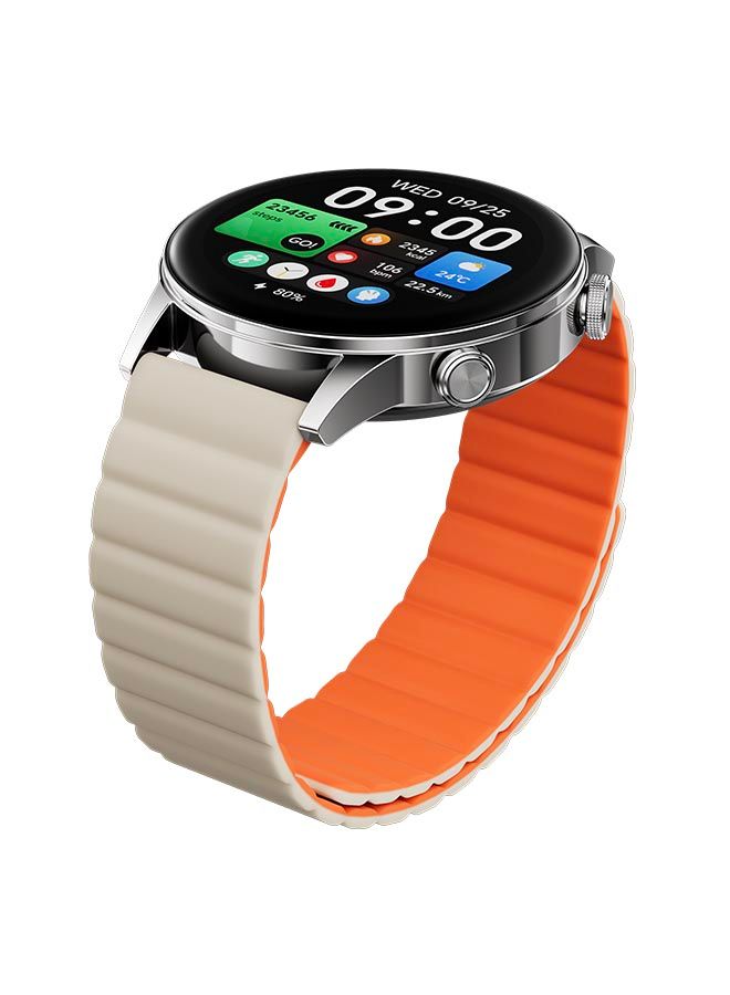 Black Shark S3 GPS Smartwatch with Magnetic Strap, 1.43" AMOLED, 150+ Sport Modes, ENC Bluetooth Call Watches , 15-Day Battery Life, Fitness Tracker with Health Monitoring (Sliver)