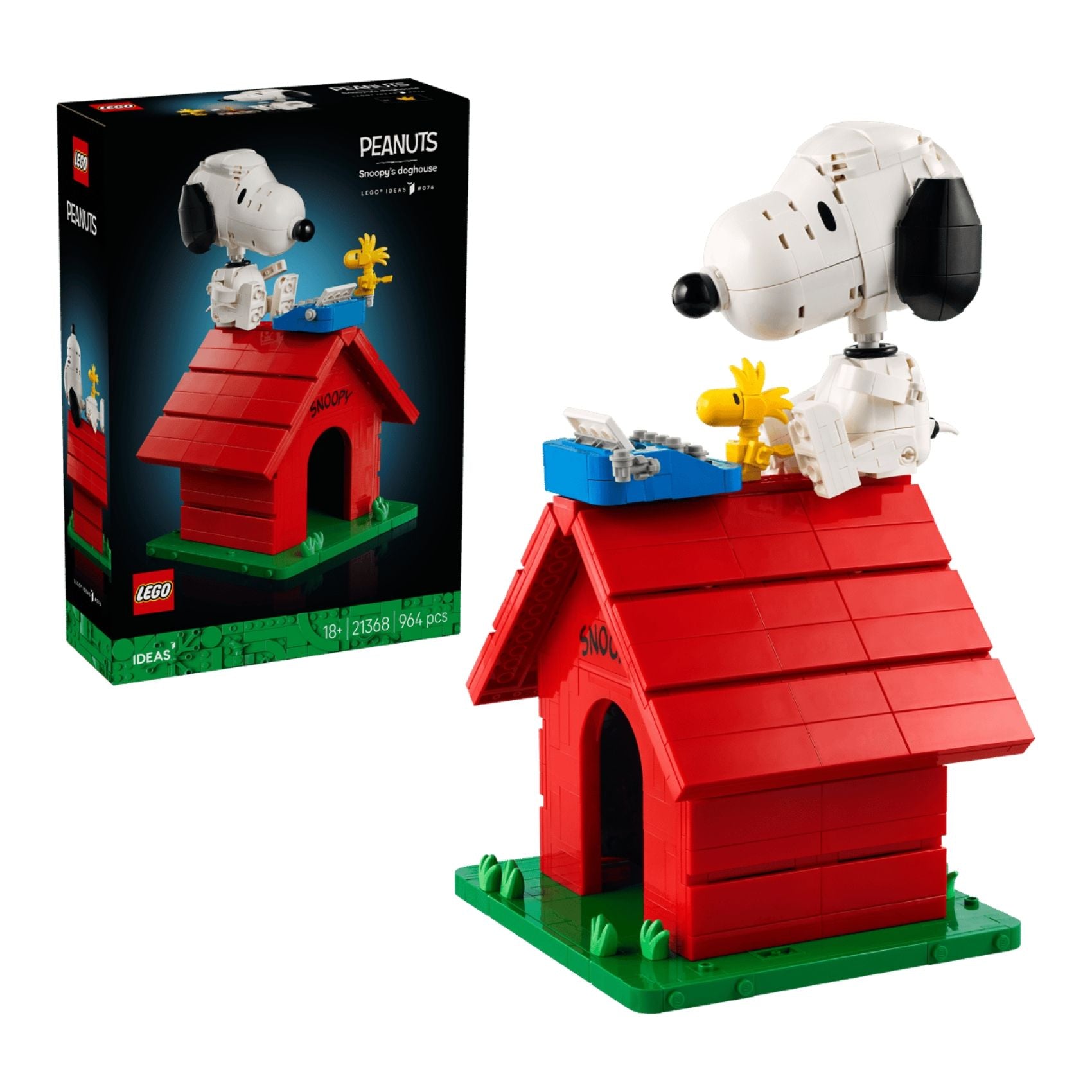 LEGO Ideas 21368 Peanuts Snoopy’s Doghouse Building Toy Set, 964 Pieces for Adults 18 Years and Above