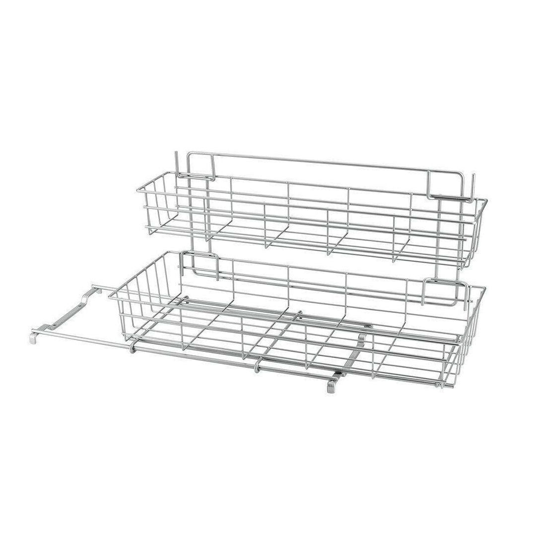 Metaltex 2 Tier Sliding Basket Limpio