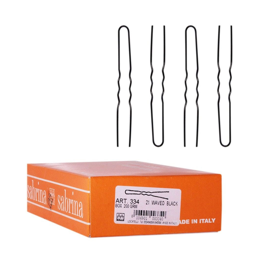 Locatelli Hair Pin Invisible Comune N.21, WV Black, 200gm