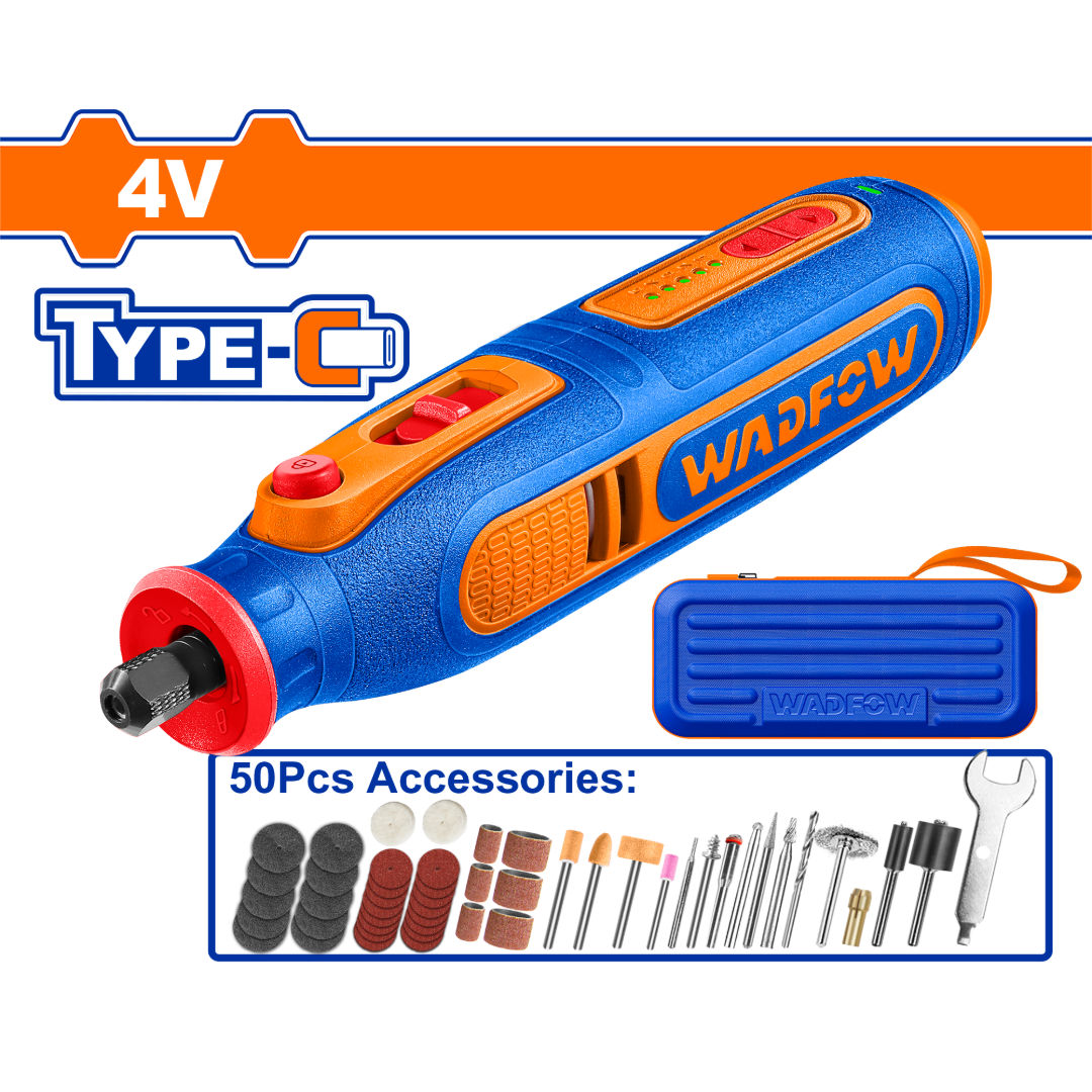 WADFOW Cordless Mini Rotary Grinder, 4V