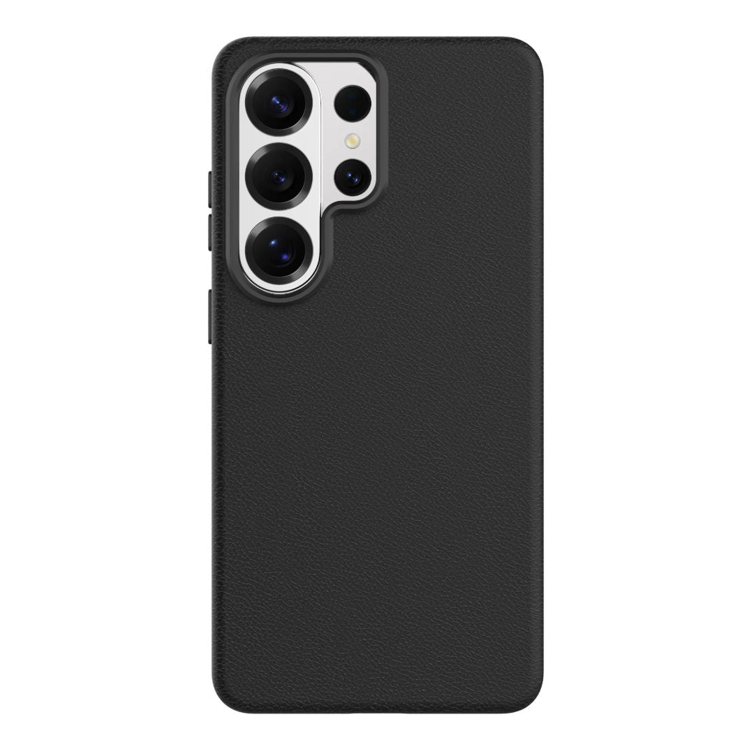 Levelo Preu Full-Leather MagSafe Case for Samsung Galaxy S26 Ultra, Black