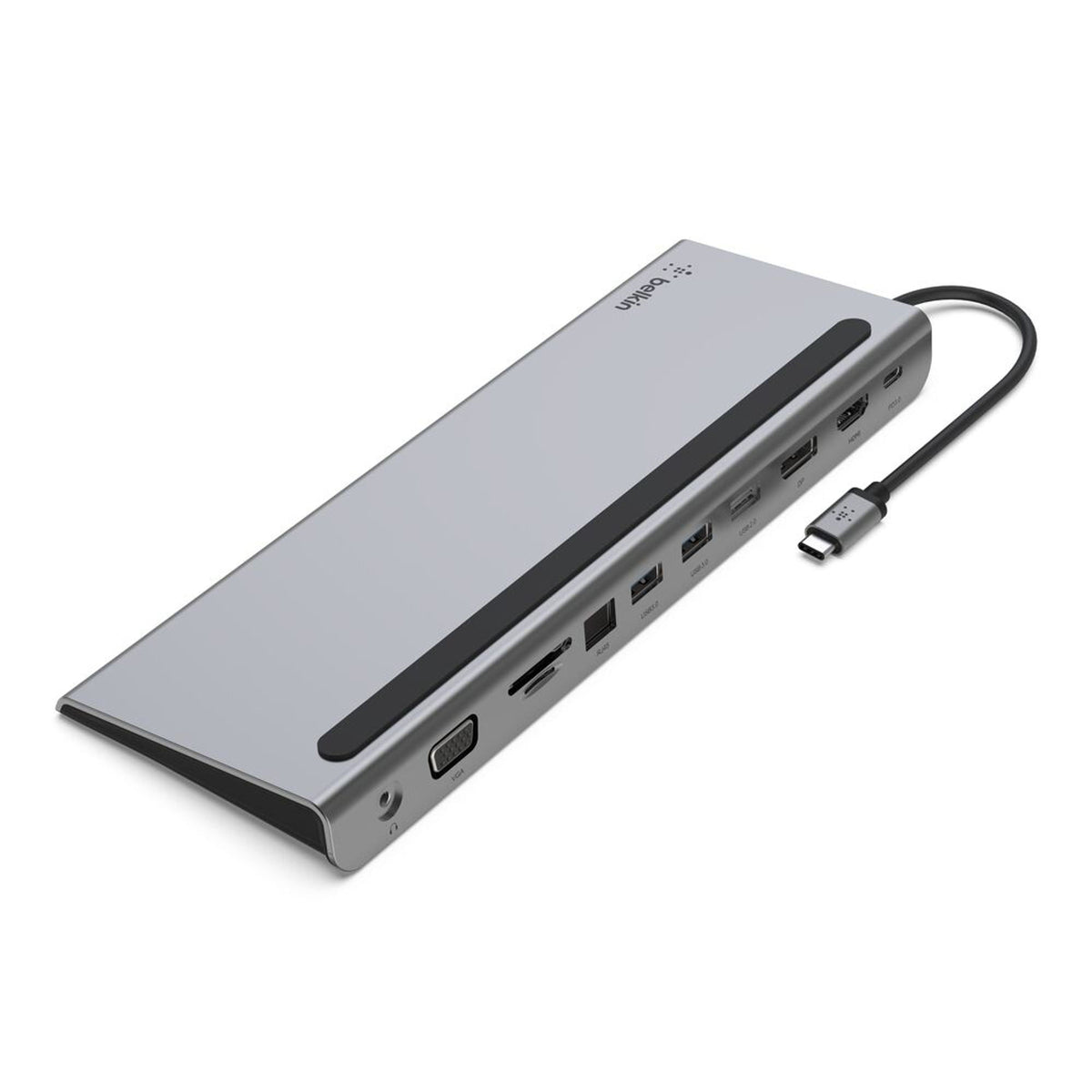 Belkin Connect USB-C 11 in 1 Multiport Dock, Grey