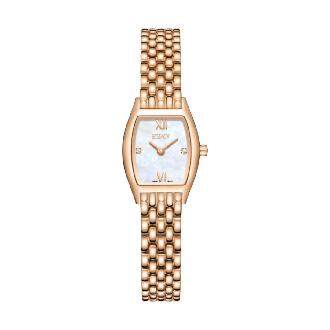Ecstacy Women's Analog MOP Dial Watch, E25501-RBKM Series