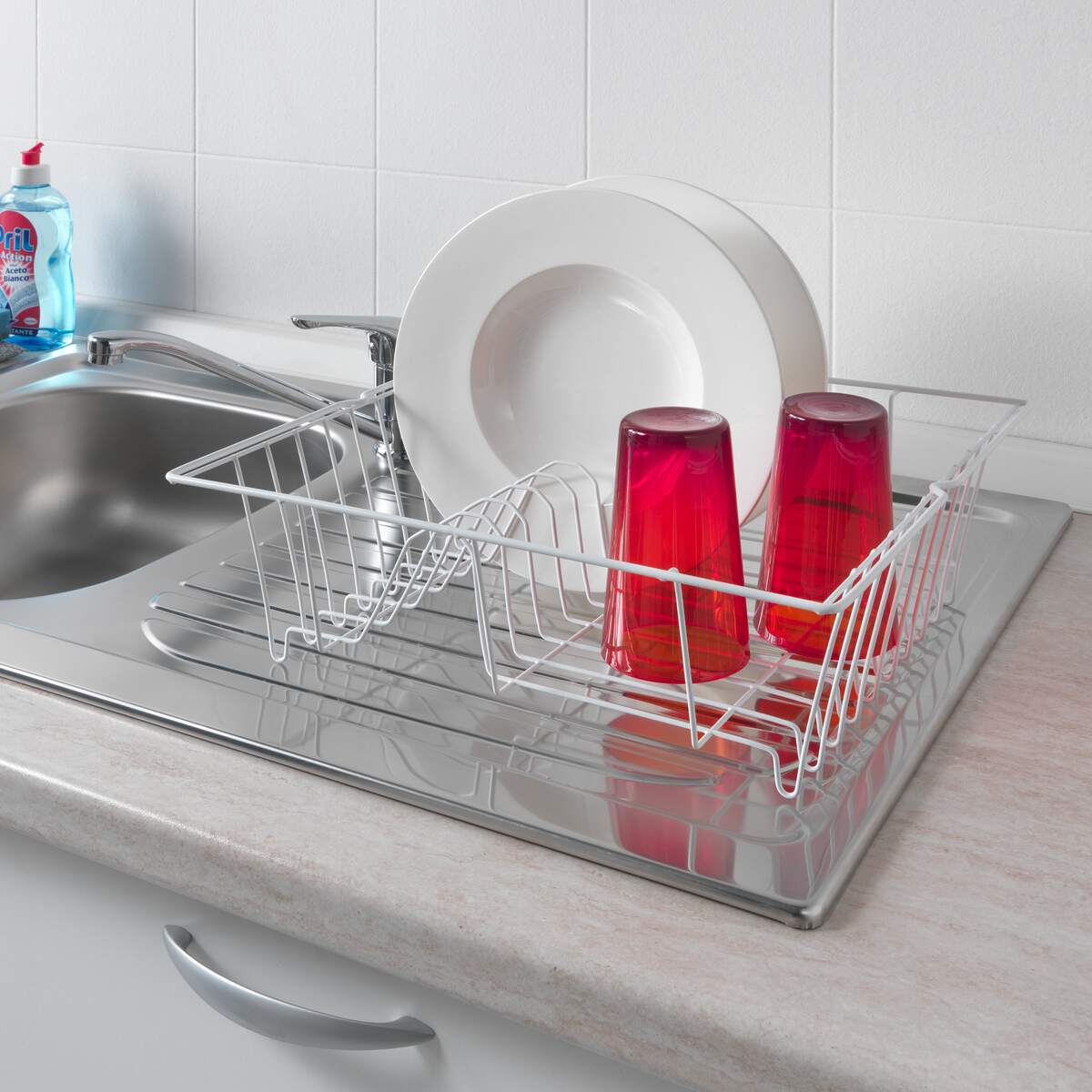 Metaltex Piccolo Plastic-Coated Dish Rack