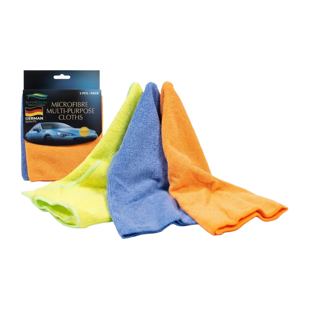 Super Clean Premium Microfiber Cloths, 3 Piece