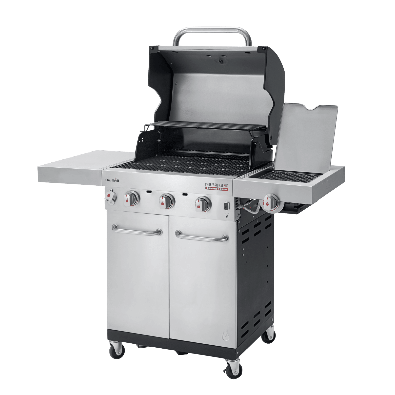 Char-Broil Professional PRO S 3 Gas Grill, Stainless Steel, TRU‑Infrared & Sear Burner, 140920