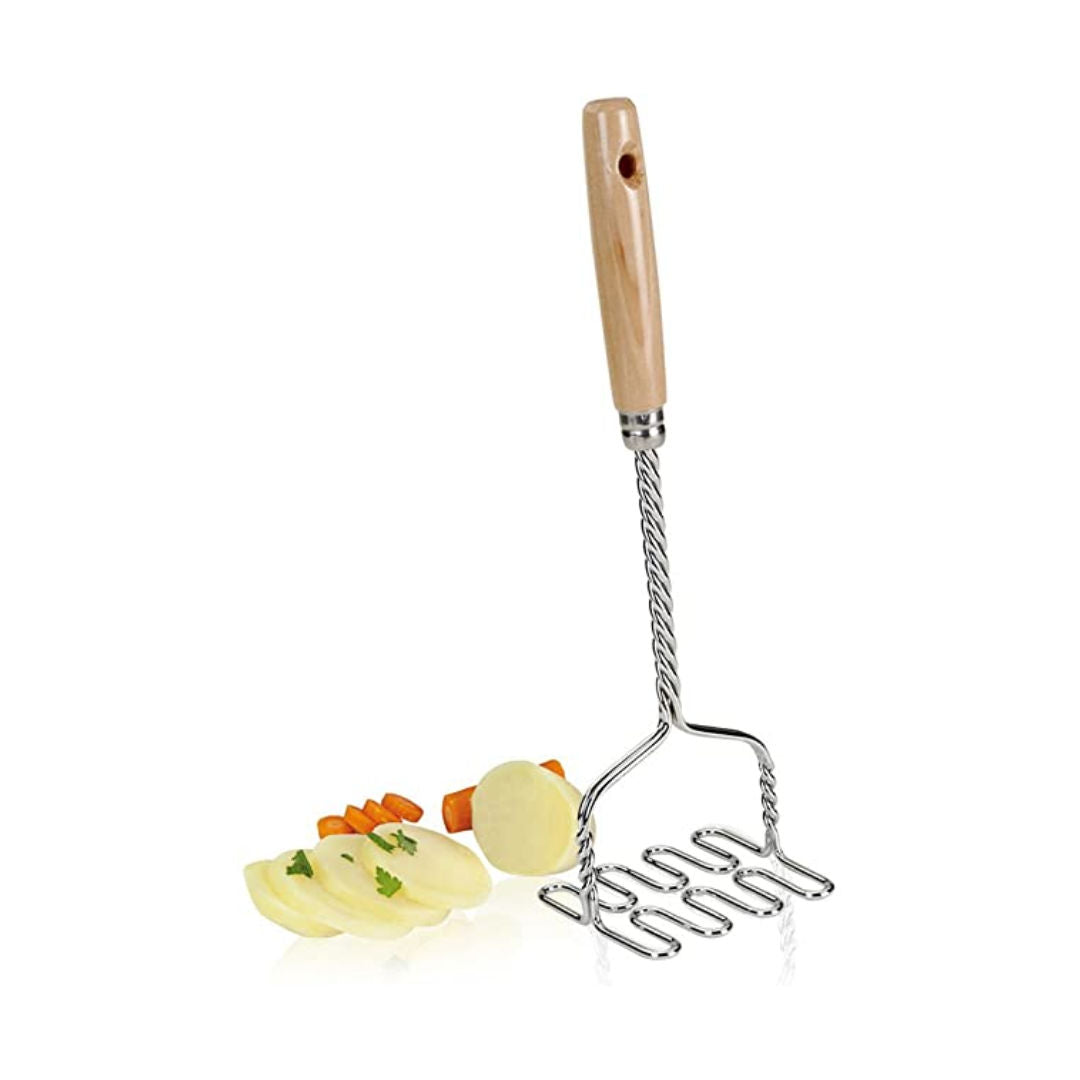 Metaltex Potato Masher With Wooden Handle