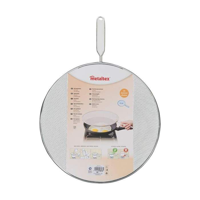 Metaltex Aluminium Splatter Screen, 33cm