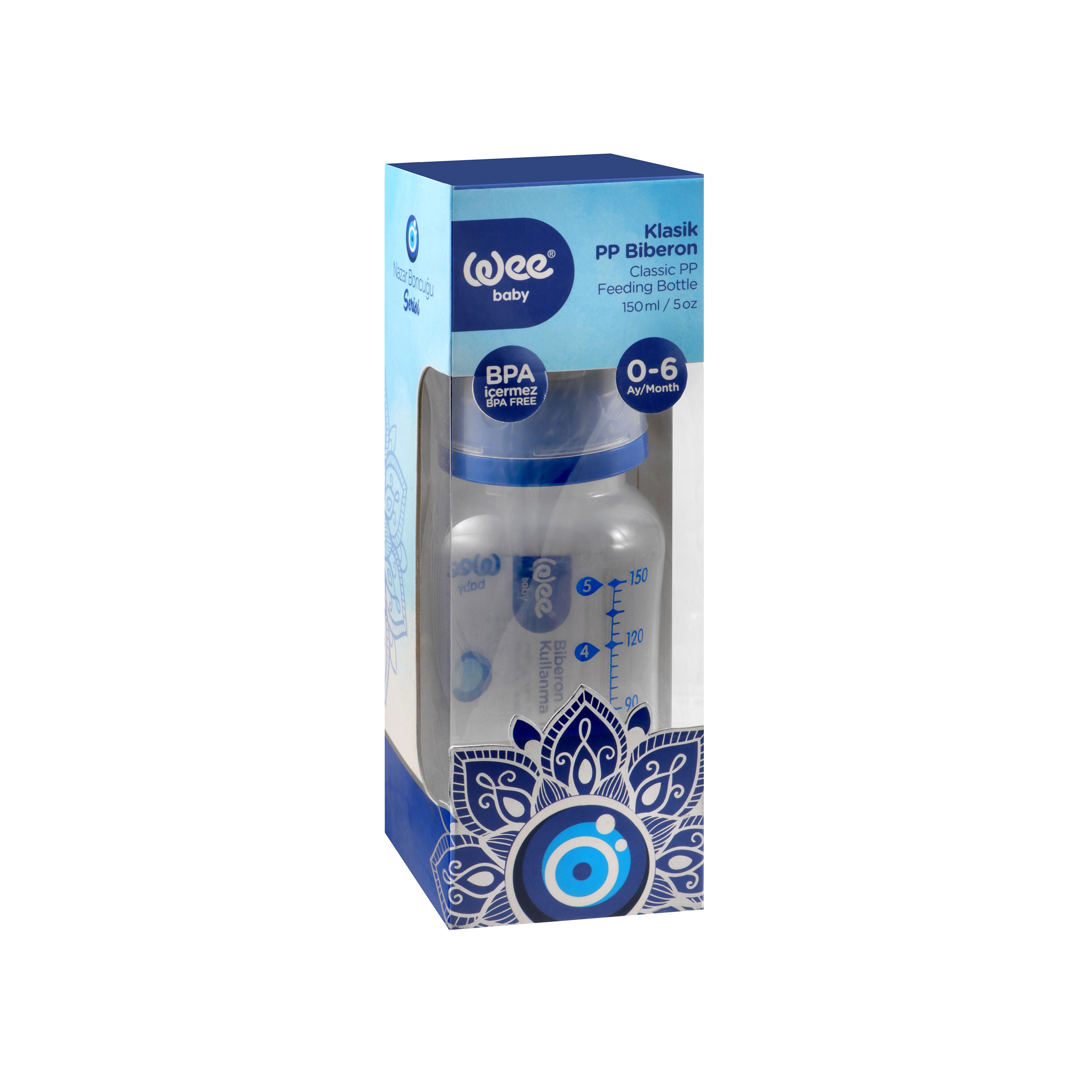 Weebaby Devil Eye Classic PP Feeding Bottle, 150ml, 268