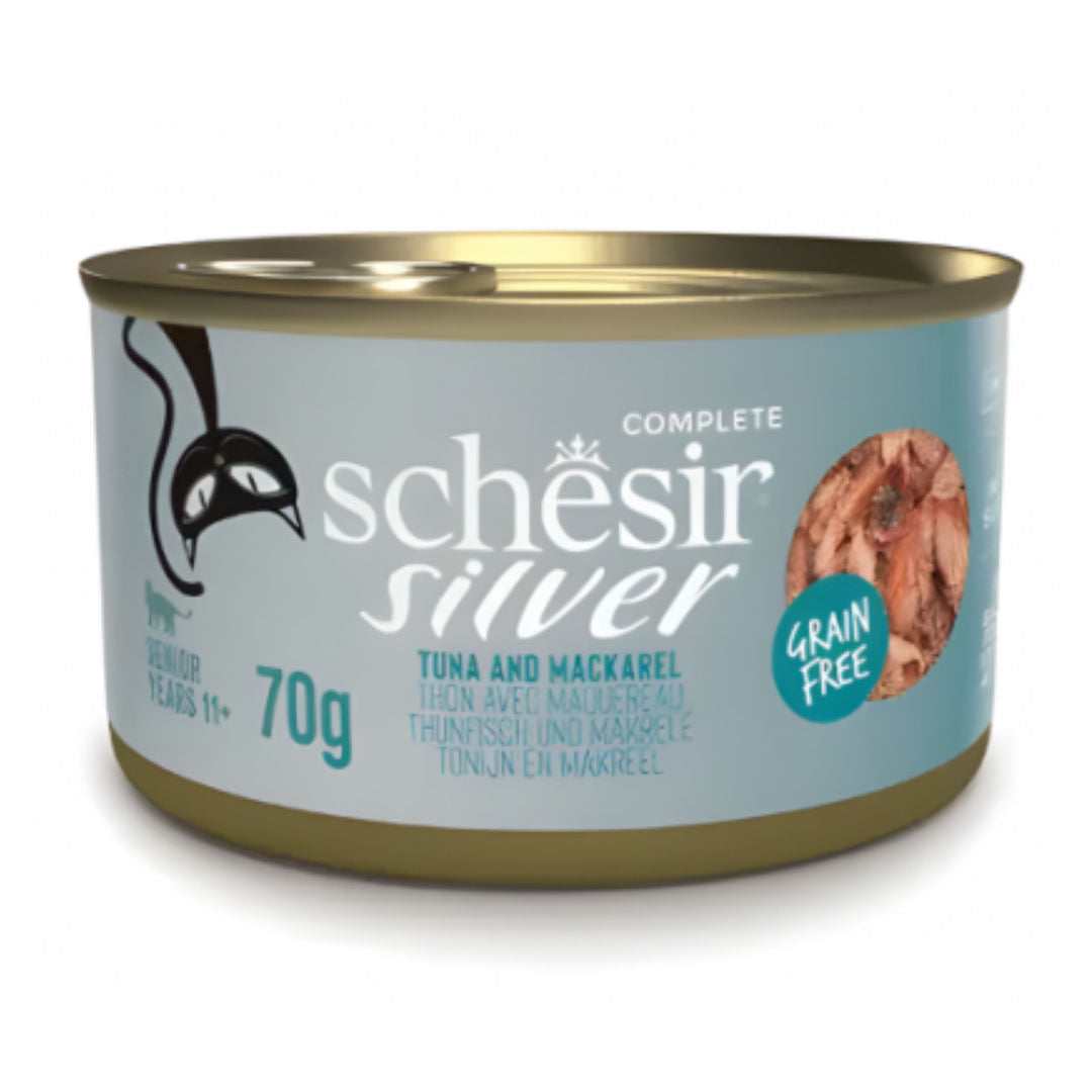 Schesir Silver Senior Cat Wholefood Wet Cat Food, 70gm