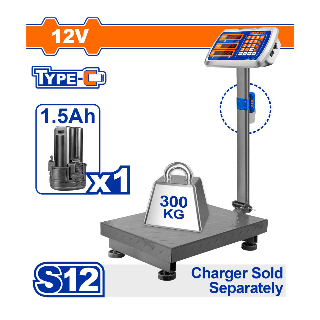 WADFOW Cordless Scale, 12V