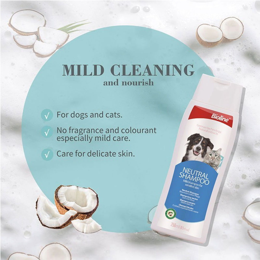 Bioline Neutral Mild Shampoo for Sensitive Skin, 250ml
