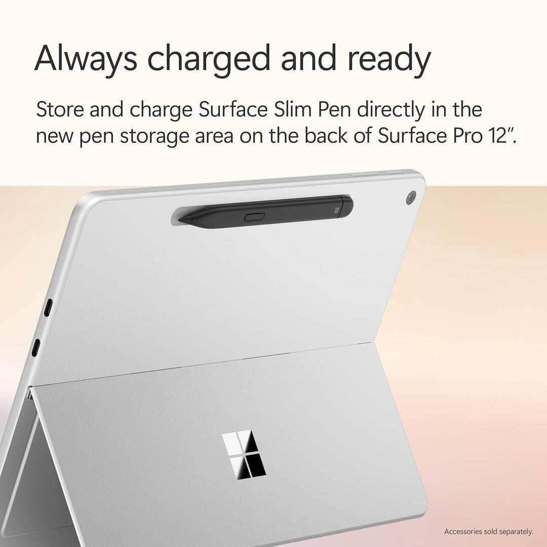Microsoft Surface Pro 12 Copilot+ PC, 8 Core Snapdragon X Plus Processor, 16GB, 512GB 12 Inch Windows 11+ Arabic English Keyboard & Pen