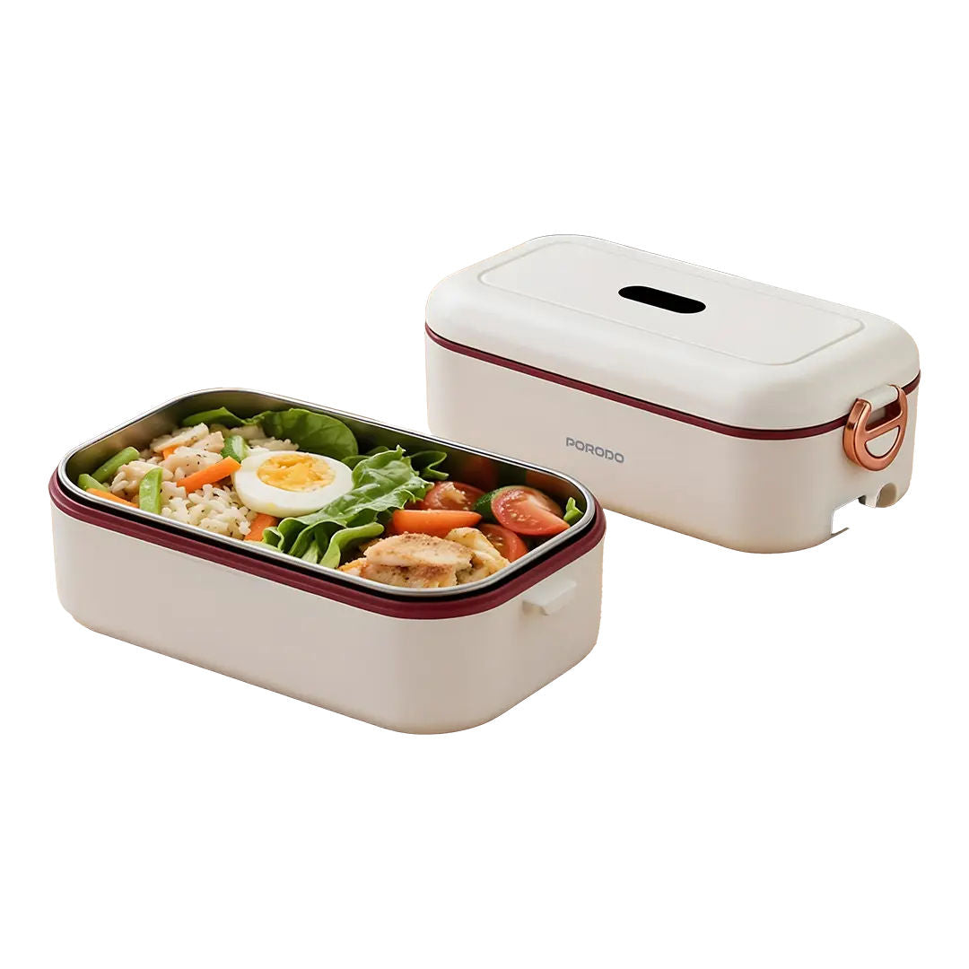 Porodo Lifestyle LunchMate Dual Mode Electric Lunch Box, White